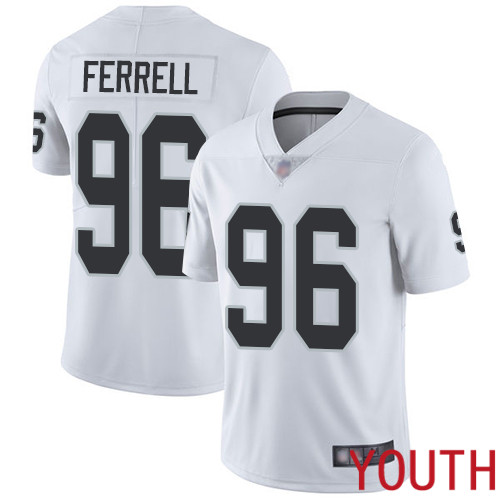Oakland Raiders Limited White Youth Clelin Ferrell Road Jersey NFL Football #96 Vapor Untouchable Jersey